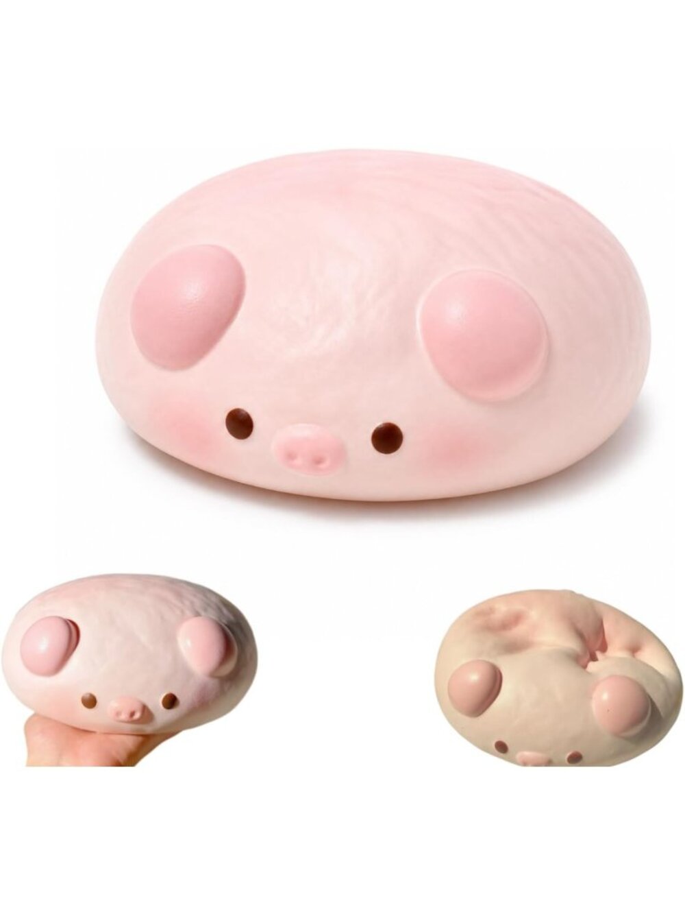 Giant Jumbo Pig Squishy Toy - Soft PU Foam Stress Relief, Slow Rising Fidget for